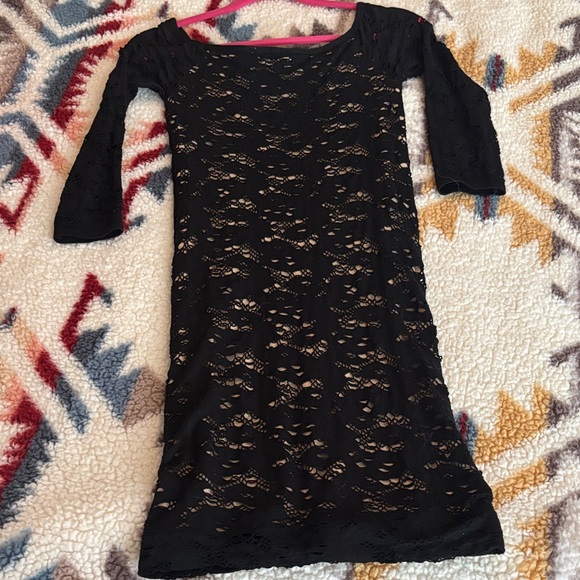 Guess Black Lace Mini Dress - Picture 3 of 4